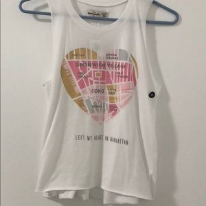 Left My Heart In Manhattan Muscle Tee